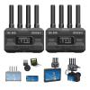 Accsoon CineView HE Wireless Video Transmitte&Receiver, 2.4+5Ghz, UVC Out for Live Streaming 1080p60 0.06s Latency 1200ft Range up to 4 Devices Monitoring, Compatible with CineView M7 Pro/2 SDI/SE view 1