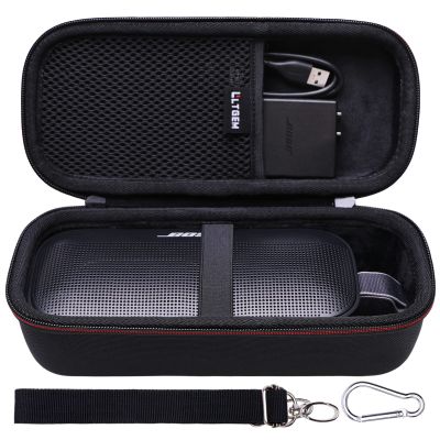 LTGEM Hard Case Compatible with Bose SoundLink Flex 2nd Gen/SoundLink Flex Bluetooth Portable Speaker,Black (Case Only)