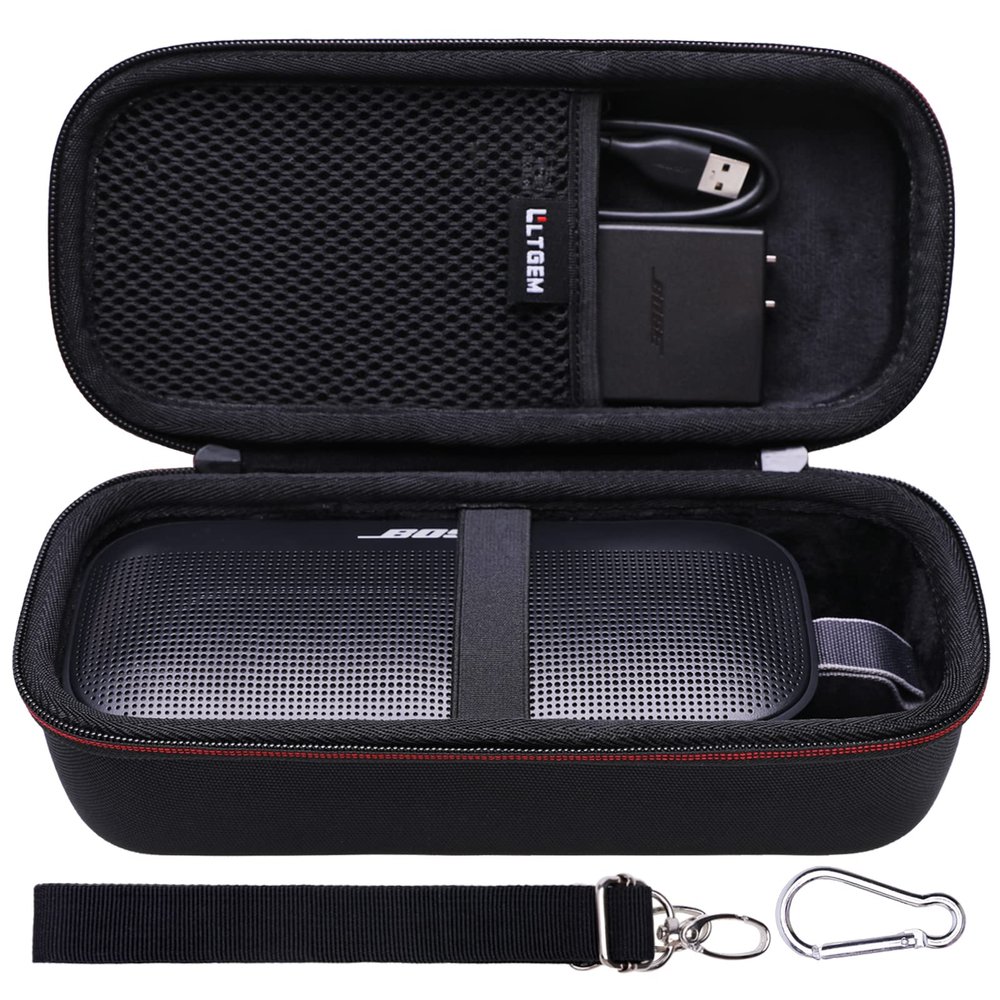 LTGEM Hard Case Compatible with Bose SoundLink Flex 2nd Gen/SoundLink Flex Bluetooth Portable Speaker,Black (Case Only)