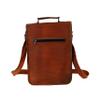 18" leather satchel tablet bag laptop case office briefcase messenger gift for men computer distressed shoulder bag view 4