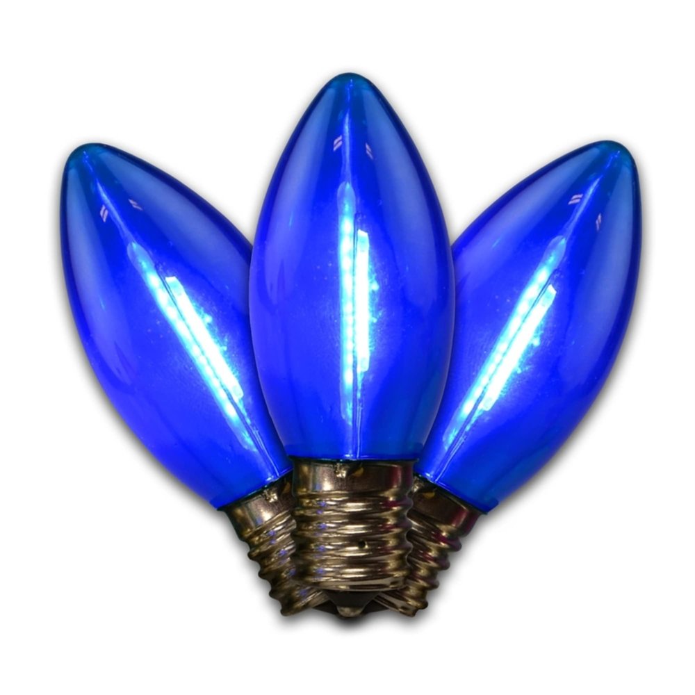Holiday Bright Lights LED SM TRAN C9 BLU25PK