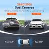 70mai 4K Dash Cam Front and Rear with STARVIS, Built in 5GHz WiFi & GPS Car Camera, Super Night Vision, ADAS, 3'' IPS Screen, 24H Parking Mode, Time-Lapse, Loop Recording, Support 256GB Max (A800S) view 3