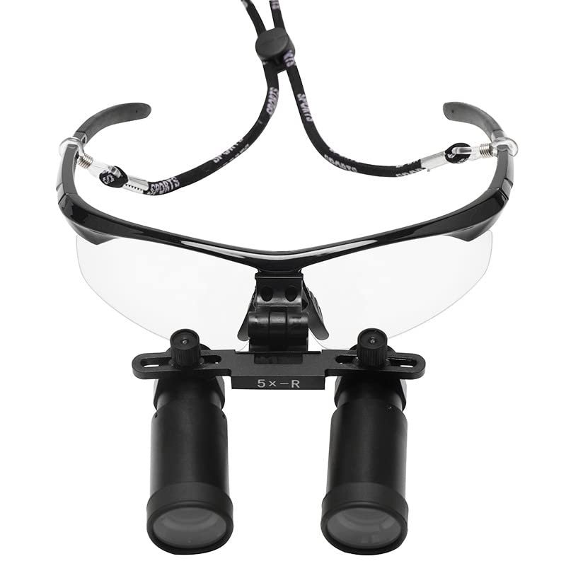 5X High Magnification Portable Bonicular Loupes Magnifier Optical Glasses DY-500
