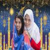 INRUI Eid Mubarak Photography Backdrop Muslim Arabian Night Backdrop Lantern Moon Star Castle Party Decorations Banner (Blue, 8x6FT) view 2
