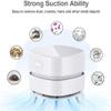 YRS Desktop Vacuum cleaner,Mini table dust sweeper Energy Saving with auto power-off function,High endurance up to 2.5 hous,Cordless&360 Rotatable Design for Keyboard/Home/Office (white usb charging) view 4