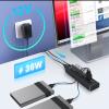 Aluminum 10 Port Powered USB Hub+ 50 Ft USB 3.0 Active Extension Cable with 5V 2A Power Adapter view 2