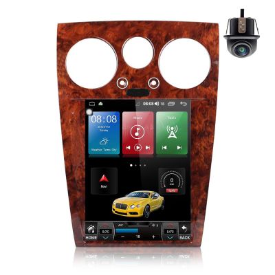 ASVEGEN 12.1 Inch Touch Screen Android 12.0 Car Stereo Radio for Bentley Continental GT, Flying Spur 2005-2012, 4+64G Walnut