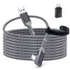 TOTU Cable for Oculus Quest 2 Link, 16FT USB 3.2 Gen 1 to Type C Link Cable Compatible with Steam Deck, High Speed Data Transfer and Fast Charging for VR Oculus Quest Headset and Gaming PC view 1