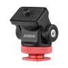 Andoer Camera Monitor Mount for Cold Shoe Mounting, 360 Rotatable Monitor Holder with 1/4 Inch Allen Key for LED Light Microphone Extension Mounting, Red view 4