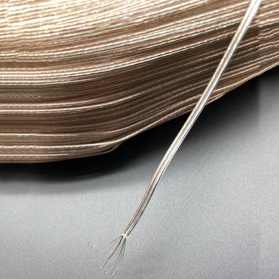 22 24 26 30 awg Copper Wire Copper Core 2P Transparent Parallel Wire 15ft Lighting Gold Silver Crystal LED Wire Chandelier Speaker kabels (24 awg 30ft, Gold Silver)