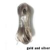 22 24 26 30 awg Copper Wire Copper Core 2P Transparent Parallel Wire 15ft Lighting Gold Silver Crystal LED Wire Chandelier Speaker kabels (24 awg 30ft, Gold Silver) view 2