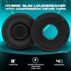 DS18 PRO-HY8.4MSL 8 Inches Shallow Hybrid Mid-Range Car Audio Loudspeaker with Built-in Driver and Grill Included 400W Max 200W RMS 4 Ohms (1 Speaker) view 2