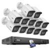 ANNKE 4K/8MP 16 Channel POE Security Camera System, Ultra HD CCTV NVR Recorder with 2TB Hard Drive and 12x IP Bullet Cameras, 100 ft Night Vision, Person Vehicle Detection, Easy Remote Access view 1