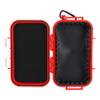 Shockproof Hard Storage Case with Rubber Pad, Airtight Outdoor Survival Container Box, Red view 2