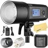 Godox AD600 Pro AD600Pro Outdoor Flash Strobe,2.4G TTL 1/8000s HSS,28.8V/2600mAh Lithium Battery,0.01-0.9s Recycle Time,360 Full Power Flashes,38W LED Modeling Lamp for Canon Sony Nikon Fuji Olympus view 1