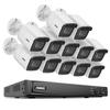 ANNKE 16CH 4K PoE Security Camera System Outdoor, 12x 8MP Security PoE IP Cameras, 16 Channel H.265+ 4K NVR Recorder System NO Hard Drive, Person Vehicle Detection, IP67 Waterproof, Audio Recording view 1