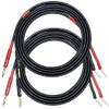 CNCESS CESS-119-6f Banana Plugs to Pin Type Plugs 12AWG 680 Strand Count Super Soft Silicone Wire Speaker Cable (6 Feet) view 2
