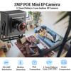 REVODATA 5MP POE IP Mini Camera, Ultra HD 2880x1620P, 1.7mm Fisheye Lens(170FOV), Small Camera H.265 Surveillance Motion Detection, PC/Phone App(I706-3-P) view 2
