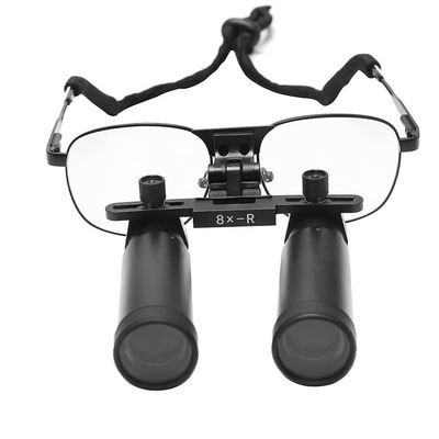 8X High Magnification Portable Bonicular Loupes Magnifier Metal Frame Optical Glasses DY-800