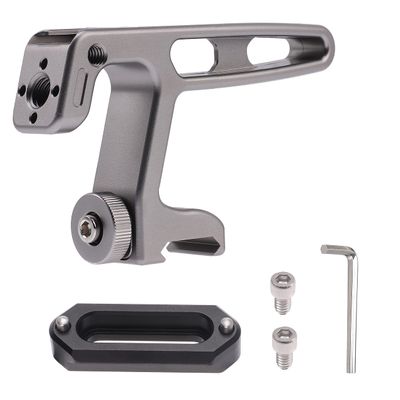 FOTGA 4.2inch Top Handle Stabilizer with NATO Rail Clamp for Canon Nikon Sony DSLR Mirrorless Camera Cage Vlogging Shooting (Top Handle + NATO Rail)
