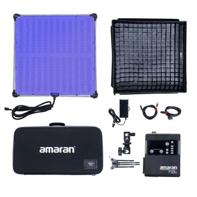 Aputure Amaran F22c 200W RGBWW Flex LED Photo Light with Honeycomb Grid, CCT 2500K to 7500K V Mount RGB Video Light Suooprt DMX Sidus Link App Control 15 Built-in Lighting FX