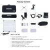 Aputure Amaran F22c 200W RGBWW Flex LED Photo Light with Honeycomb Grid, CCT 2500K to 7500K V Mount RGB Video Light Suooprt DMX Sidus Link App Control 15 Built-in Lighting FX view 3