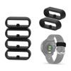 20mm Band Keepers Compatible with Popglory P22/Donerton P22 P32 P36 Smartwatch/itouch air 3 40mm/FirYawee Smartwatch/Virmee VT3 Watch Bands, Silicone Fastener Rings Security Loop/Holder/Retainer (Black-6pcs) view 2
