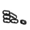 20mm Band Keepers Compatible with Popglory P22/Donerton P22 P32 P36 Smartwatch/itouch air 3 40mm/FirYawee Smartwatch/Virmee VT3 Watch Bands, Silicone Fastener Rings Security Loop/Holder/Retainer (Black-6pcs) view 3