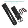20mm Band Keepers Compatible with Popglory P22/Donerton P22 P32 P36 Smartwatch/itouch air 3 40mm/FirYawee Smartwatch/Virmee VT3 Watch Bands, Silicone Fastener Rings Security Loop/Holder/Retainer (Black-6pcs) view 4