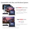 SIIG USB-C Quad 4K 60Hz Docking Station with 100W PD - Quad 4K@60Hz Monitor Laptop Dock - DisplayLink - 4 HDMI 4 DisplayPort, 4X USB-A, 2X USB-C, Thunderbolt 3 Compatible, 2.5 Gigabit Ethernet view 4
