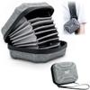JJC 10 Pockets Hard Shell Lens Filter Bag Up to 95mm, Water Resistant & Dustproof, Camera Filter Pouch Carrying Case for Photography Round Filter with Microfiber Cleaning Cloth view 1