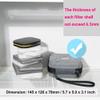 JJC 10 Pockets Hard Shell Lens Filter Bag Up to 95mm, Water Resistant & Dustproof, Camera Filter Pouch Carrying Case for Photography Round Filter with Microfiber Cleaning Cloth view 2