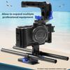 FEICHAO ZV1 Camera Cage Kit Compatible with Sony ZV1 Video DSLR Stabilizer Extension Bracket (Cage with Handle + Clip) view 4