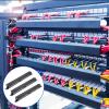 4 Pack 1U 19 Inch Cable Manager 24 Slot Horizontal Rack Mount Wire Management Server Rack Cable Management Metal Finger Duct Wire Organizer with Cover and Mounting Screws for Network Cabinet, Black view 2