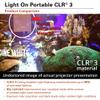 Elite Screens 55 inch UST Portable Projector Screen with Stand Tripod Height Adjustable 16:9 4K ALR Projector Screen Ultra Short Throw Indoor Movie Screen Home Theater - Light On CLR 3 TT55V-CLR3 view 3