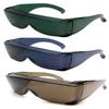 Calabria 3000 Fit Over Safety Glasses Fitover Eyewear Copper Green Smoke 3 Pack Men Women Wrap Around Anti Fog Scratch Glare view 1
