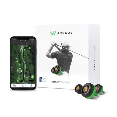 Arccos Smart Sensors: Automatic Golf Game Tracking System, A.I. Powered Caddie, A.I. GPS Rangefinder & Smart Club Distances