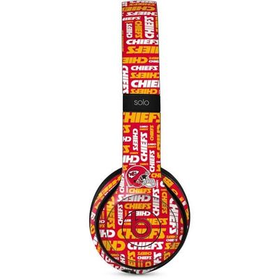 Skinit Decal Audio Skin Compatible with Beats Solo 3 Wireless - Officially Licensed NFL Kansas City Chiefs Red Blast Design