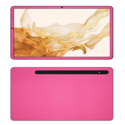 Decalrus - Protective Decal for The Samsung Galaxy Tab S8 (11" Screen) Tablet Rose Carbon Fiber Skin Skins Decal for case Cover wrap CFsamsungGalaxyTabS8Rose