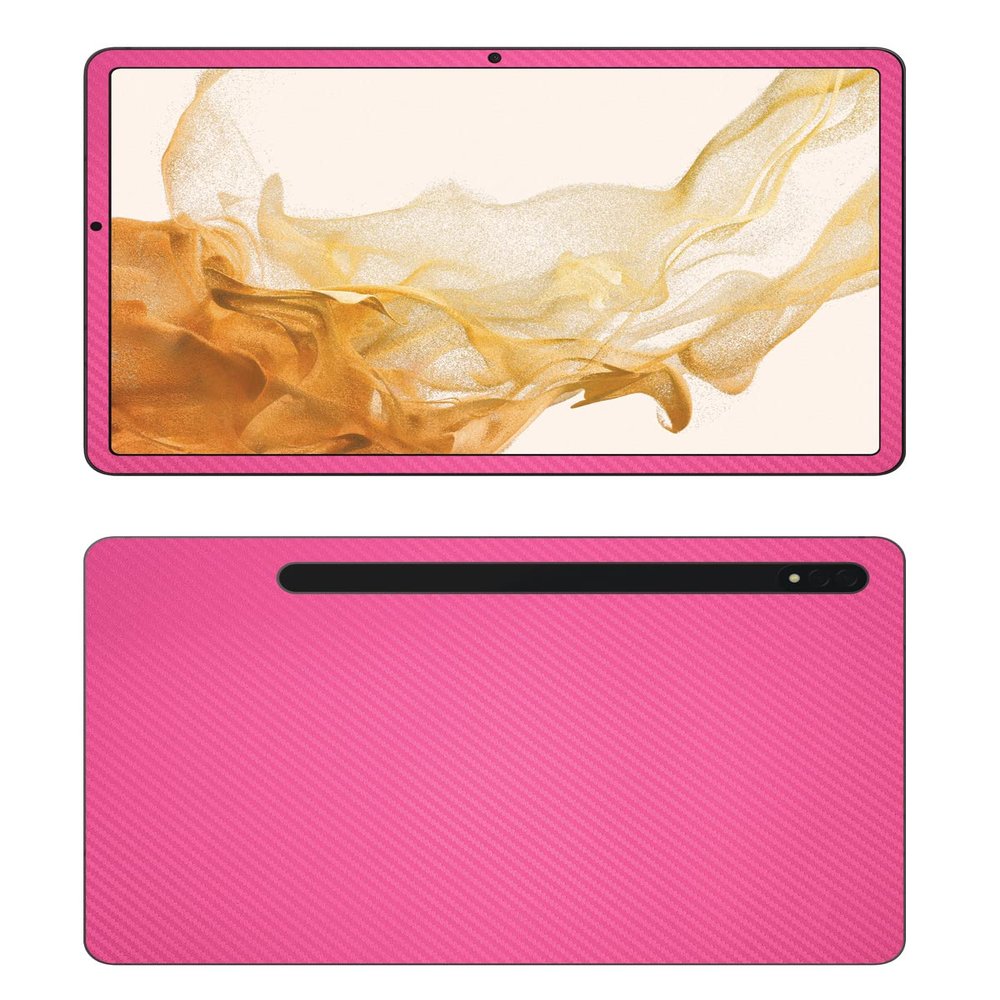 Decalrus - Protective Decal for The Samsung Galaxy Tab S8 (11" Screen) Tablet Rose Carbon Fiber Skin Skins Decal for case Cover wrap CFsamsungGalaxyTabS8Rose