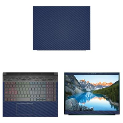 Decalrus - Protective Decal for The Dell G15 Gaming Laptop (15.6" Screen) Laptop Blue Carbon Fiber Vinyl Cover wrap CFdellGaming_G15Blue