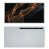 Decalrus - Protective Decal for The Samsung Galaxy Tab S8+ (12.4" Screen) Tablet Silver Carbon Fiber Skin Skins Decal for case Cover wrap CFsamsungGalaxyTabS8plusSilver view 1