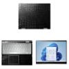 Decalrus - Protective Decal for The Dell Inspiron 7000 i7506 2-in-1 (15.6" Screen) Laptop Crocodile Decal Pattern Texture Vinyl Cover wrap CROdellInspiron15_I7506Black view 1