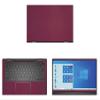 Decalrus - Protective Decal for The Dell Inspiron 7000 i7306 2-in-1 with Active Pen (13.3" Screen) Laptop Wine Carbon Fiber wrap CFdellInspiron13_I7306penWine view 1