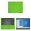 Decalrus - Protective Decal for The Dell Inspiron 7000 i7306 2-in-1 with Active Pen (13.3" Screen) Laptop Green Carbon Fiber wrap CFdellInspiron13_I7306penGreen view 1
