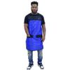 King Midas Bandana Barber Apron Unisex Hair Stylist Apron Adjustable, Hair & Water Proof (Blue) view 1