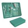 Tseoa Manicure Set Personal Care, Nail Clipper Kit, Professional Nail Clipper Pedicure Set, Nail Tools with Luxurious Travel Case, Gifts for Men Women Family Friend, 31 Pieces (Green) view 2