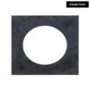 5x5 Mat For 7x7 Frame - Precut Black Suede Circle Shaped Photo Mat Board Opening - Acid Free Matte and Bevel Cut for Family Photos, Pack of 1 Matboard Show Kit With Acid Free Backing & Clear Bag view 2