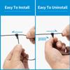 XINGO 100PCS 10 inch Black Releasable Cable Zip Ties Adjustable Wire Cable Ties, Reusable Zip Ties Tie Straps For Multi-Purpose Use Indoor And Outdoor Plastic Tie Wire view 4
