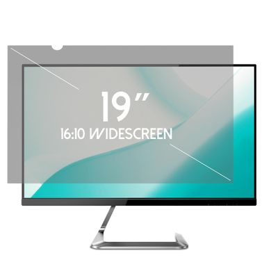 ANBAC 19 Inch Desktop Privacy Screen Shield for 16:10 Wide Monitor - Anti Glare Computer Privacy Screen Cover | Blue Light Blocking Screen Protector | Scratch Resistant UV Filter | Attachment Type